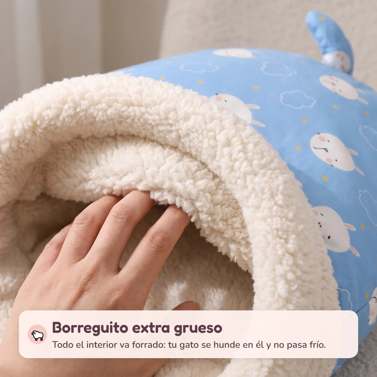Forro de borreguito extra grueso